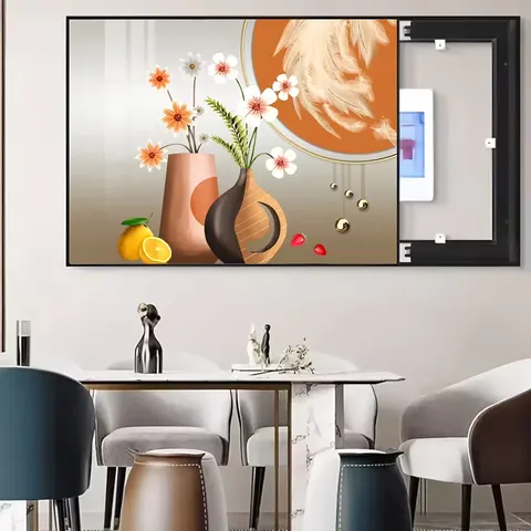 抽象 单幅 装饰画 现代简约 客厅背景墙挂画 晶瓷画