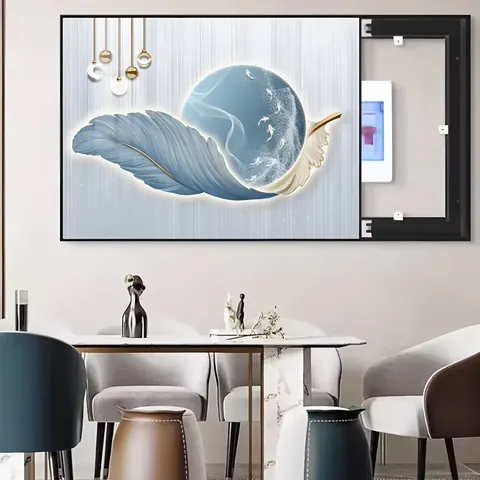 抽象 单幅 装饰画 现代简约 客厅背景墙挂画 晶瓷画