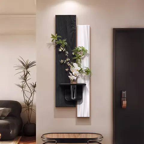 抽象 单幅 装饰画 现代简约 玄关背景墙挂画 LED带灯画