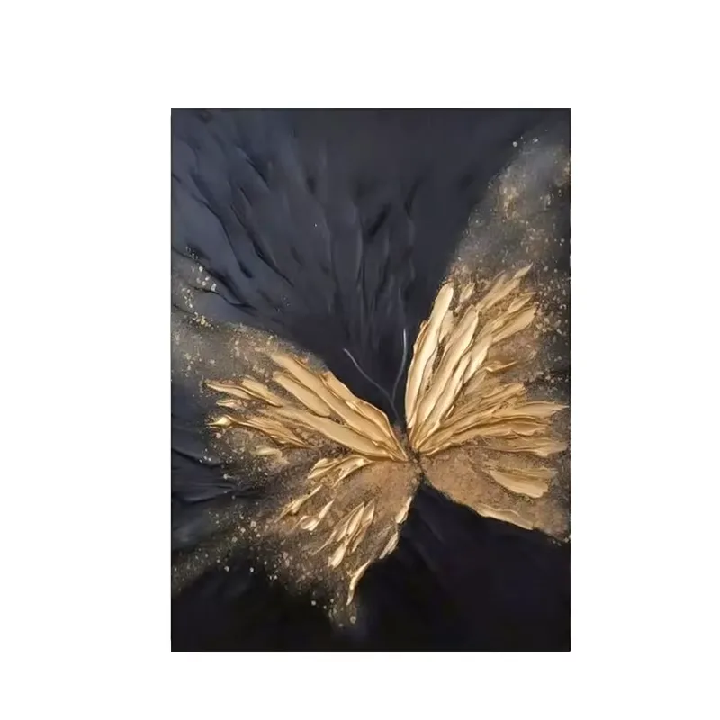抽象 单幅 装饰画 轻奢风 玄关背景墙挂画 手绘油画