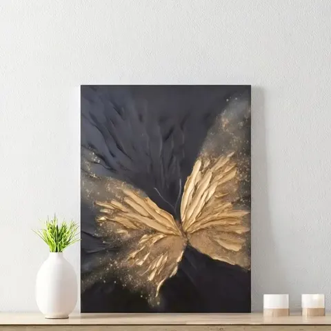 抽象 单幅 装饰画 轻奢风 玄关背景墙挂画 手绘油画