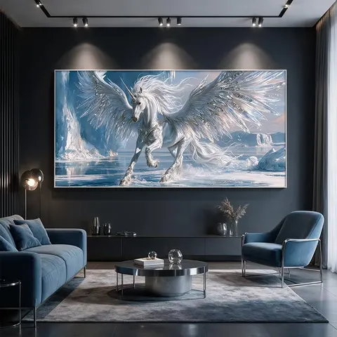 动物 单幅 装饰画 现代简约 客厅背景墙挂画 晶瓷画