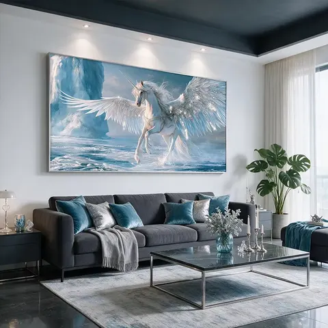 动物 单幅 装饰画 现代简约 客厅背景墙挂画 晶瓷画