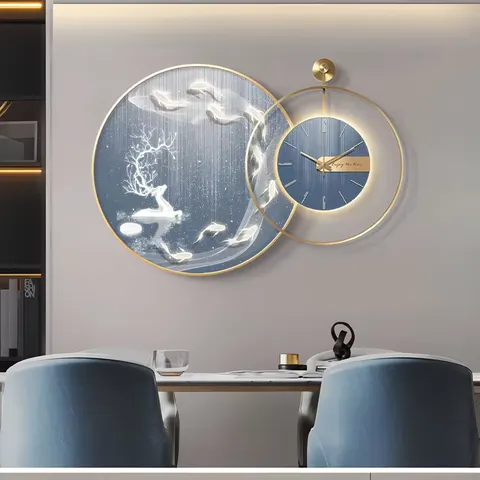 山水 单幅 装饰画 现代简约 餐厅背景墙挂画 晶瓷画