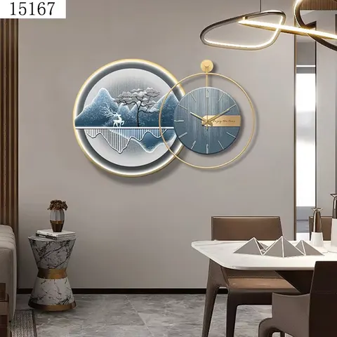 山水 单幅 装饰画 现代简约 餐厅背景墙挂画 晶瓷画