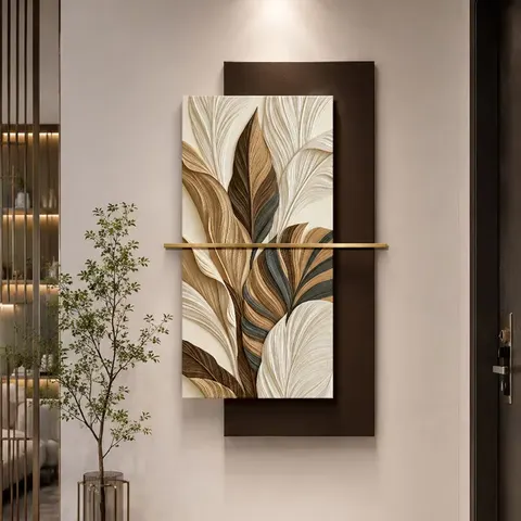 抽象 单幅 装饰画 现代简约 酒店背景墙挂画 LED带灯画