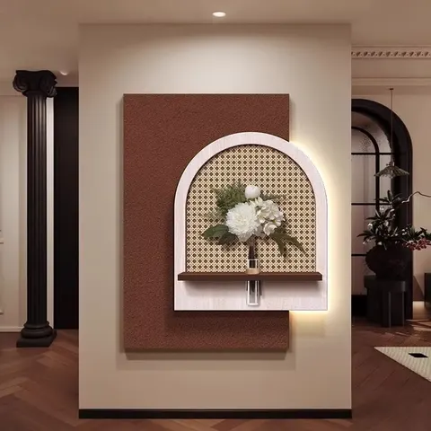 植物 单幅 装饰画 现代简约 客厅背景墙挂画 LED带灯画