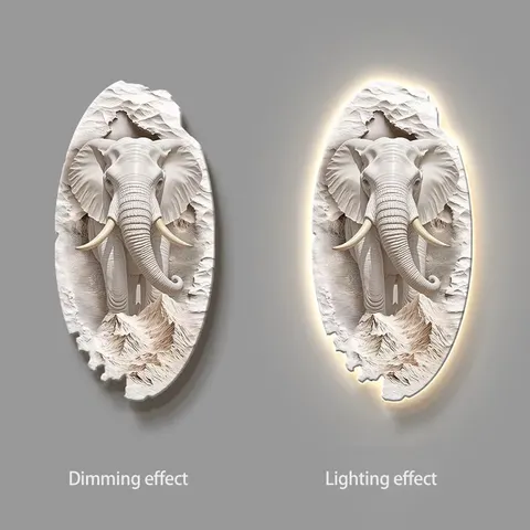 抽象 单幅 装饰画 现代简约 玄关背景墙挂画 LED带灯画