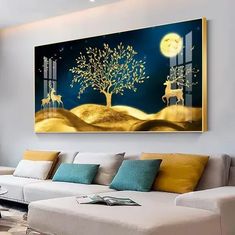 抽象 单幅 装饰画 现代简约 玄关背景墙挂画 晶瓷画
