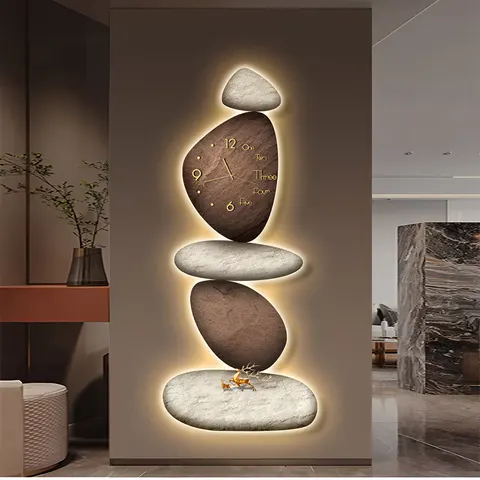 锦鲤 单幅 装饰画 现代简约 玄关背景墙挂画 LED带灯画