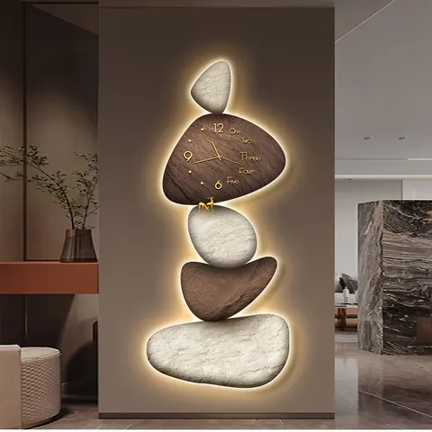 锦鲤 单幅 装饰画 现代简约 玄关背景墙挂画 LED带灯画