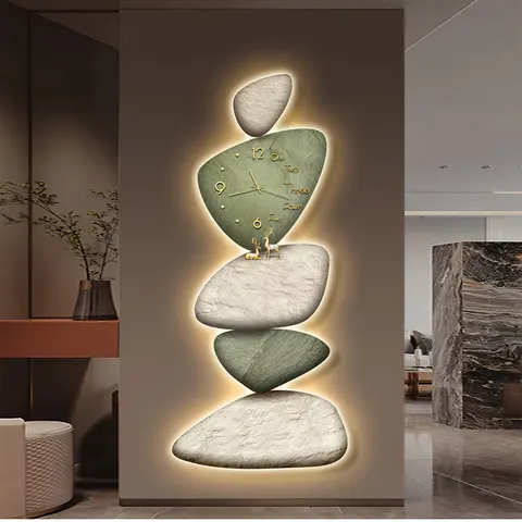 锦鲤 单幅 装饰画 现代简约 玄关背景墙挂画 LED带灯画