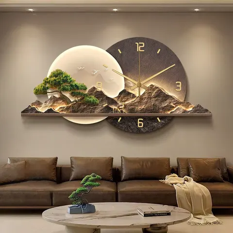 山水 单幅 装饰画 现代简约 客厅背景墙挂画 晶瓷画