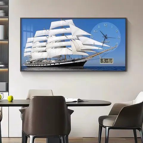 抽象 单幅 装饰画 现代简约 餐厅背景墙挂画 晶瓷画