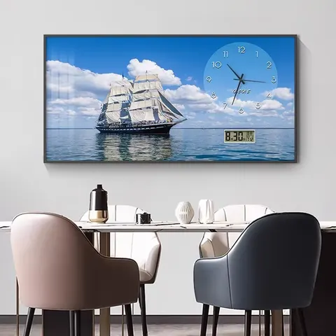 抽象 单幅 装饰画 现代简约 餐厅背景墙挂画 晶瓷画