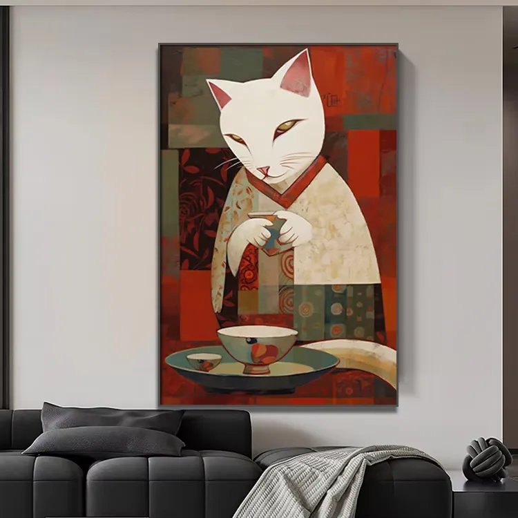 抽象 单幅 装饰画 日式简约 客厅背景墙挂画