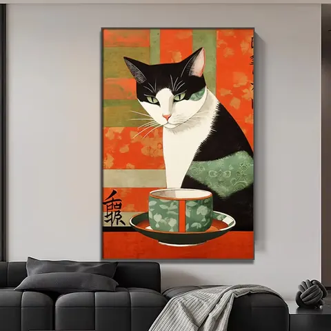 抽象 单幅 装饰画 日式简约 客厅背景墙挂画