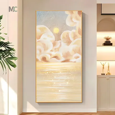 抽象 单幅 装饰画 现代简约 玄关背景墙挂画 晶瓷画