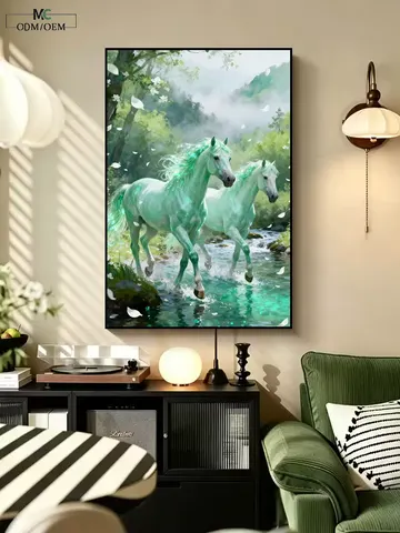 抽象 单幅 装饰画 轻奢风 卧室背景墙挂画