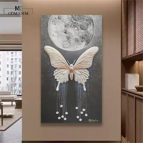 日月星辰 单幅 装饰画 现代简约 玄关背景墙挂画 砂岩浮雕