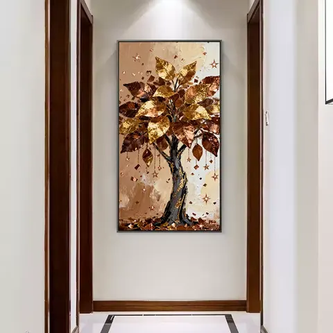 植物 单幅 装饰画 现代简约 客厅背景墙挂画 晶瓷画