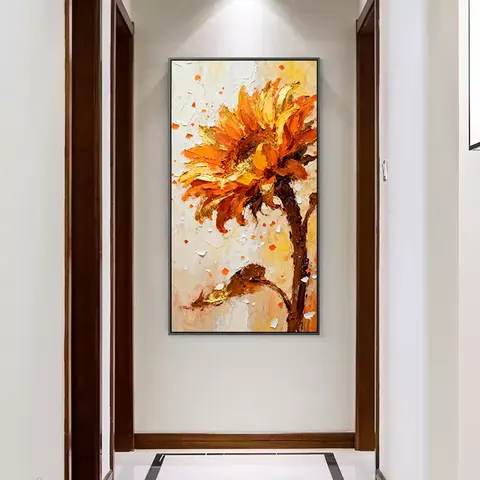 植物 单幅 装饰画 现代简约 客厅背景墙挂画 晶瓷画