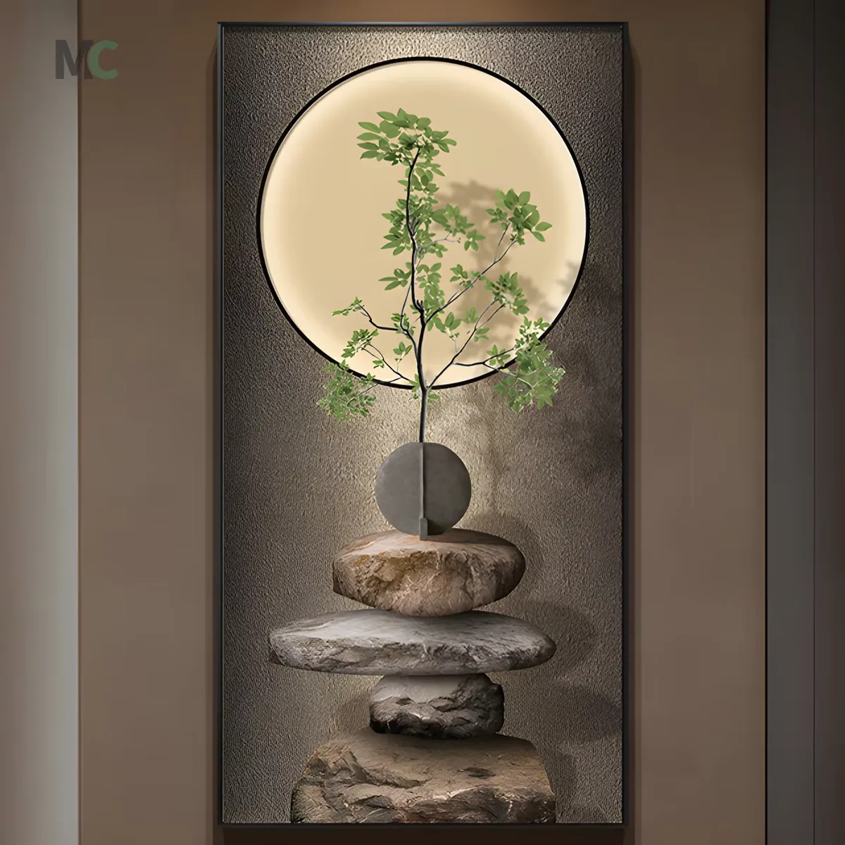 植物 单幅 装饰画 现代简约 客厅背景墙挂画 晶瓷画