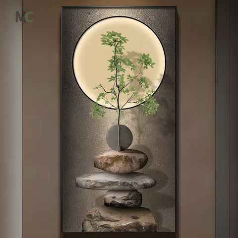 植物 单幅 装饰画 现代简约 客厅背景墙挂画 晶瓷画