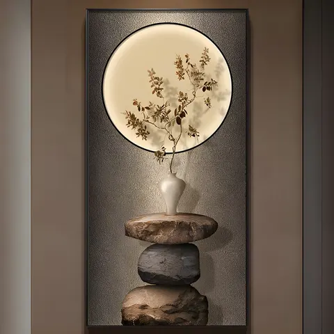 植物 单幅 装饰画 现代简约 客厅背景墙挂画 晶瓷画