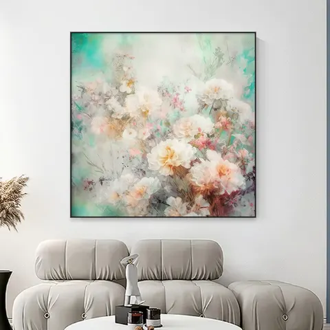 繁花 单幅 装饰画 现代简约 卧室背景墙挂画