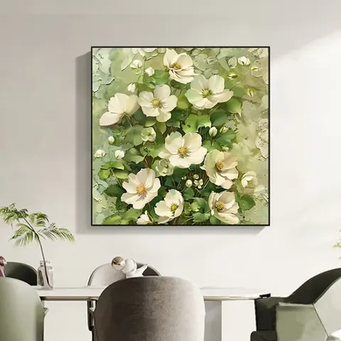 繁花 单幅 装饰画 现代简约 卧室背景墙挂画