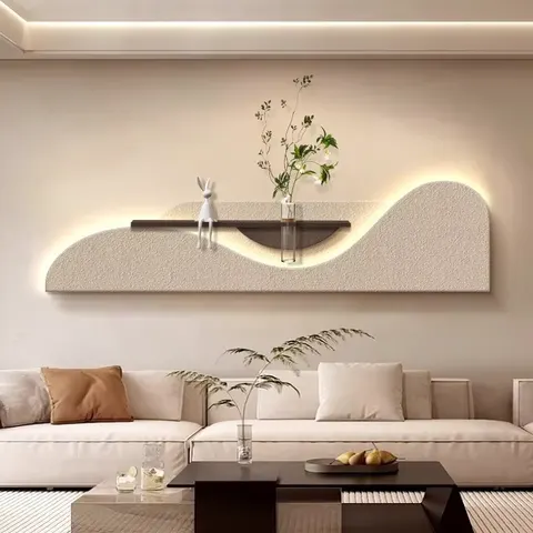 植物 单幅 装饰画 现代简约 客厅背景墙挂画 LED带灯画