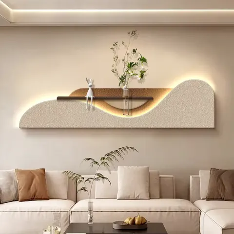 植物 单幅 装饰画 现代简约 客厅背景墙挂画 LED带灯画