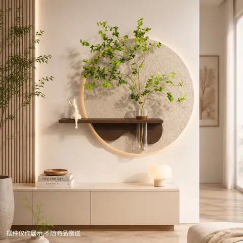 植物 单幅 装饰画 现代简约 餐厅背景墙挂画 砂岩浮雕