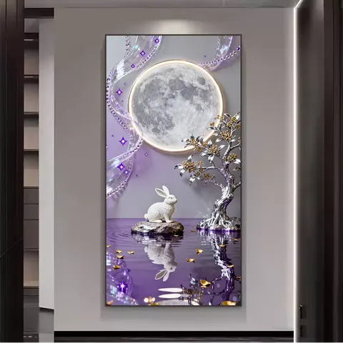 动物 单幅 装饰画 现代简约 卧室背景墙挂画 晶瓷画