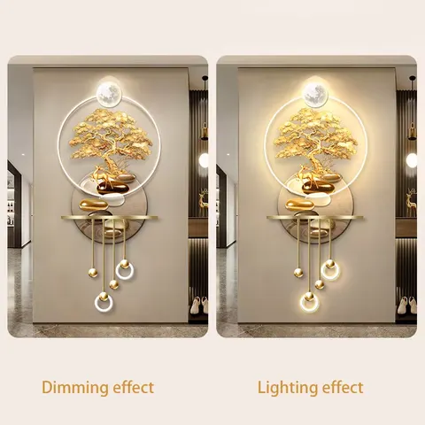 抽象 单幅 装饰画 现代简约 客厅背景墙挂画 LED带灯画