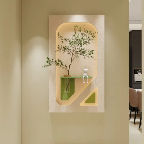 抽象 单幅 装饰画 现代简约 客厅背景墙挂画 LED带灯画
