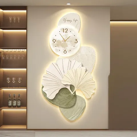抽象 单幅 装饰画 现代简约 客厅背景墙挂画 LED带灯画