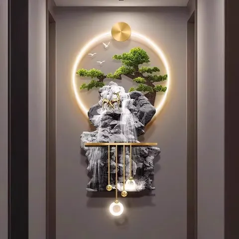 抽象 单幅 装饰画 现代简约 客厅背景墙挂画 LED带灯画