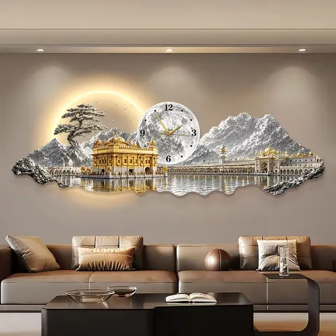 抽象 单幅 装饰画 现代简约 客厅背景墙挂画 LED带灯画