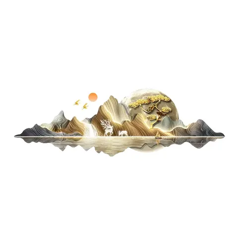 抽象 单幅 装饰画 现代简约 客厅背景墙挂画 LED带灯画
