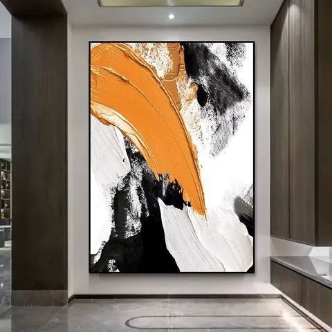 抽象 单幅 装饰画 现代简约 客厅背景墙挂画 晶瓷画