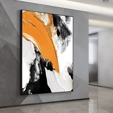 抽象 单幅 装饰画 现代简约 客厅背景墙挂画 晶瓷画