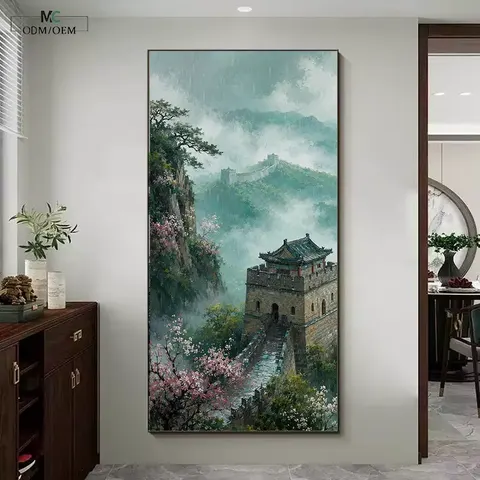 山水 单幅 装饰画 现代简约 玄关背景墙挂画