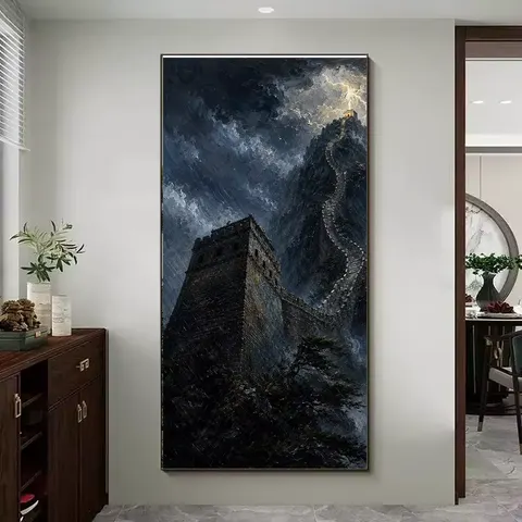 山水 单幅 装饰画 现代简约 玄关背景墙挂画
