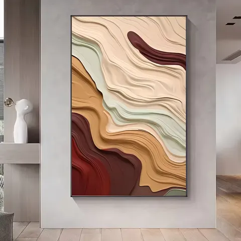 抽象 单幅 装饰画 现代简约 客厅背景墙挂画