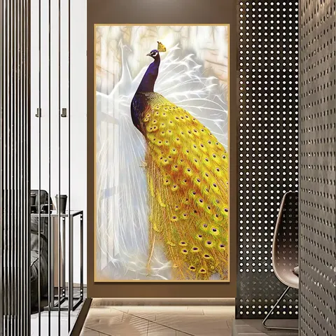 动物 单幅 装饰画 现代简约 客厅背景墙挂画 晶瓷画