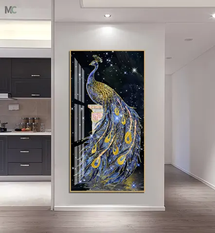 动物 单幅 装饰画 现代简约 客厅背景墙挂画 晶瓷画