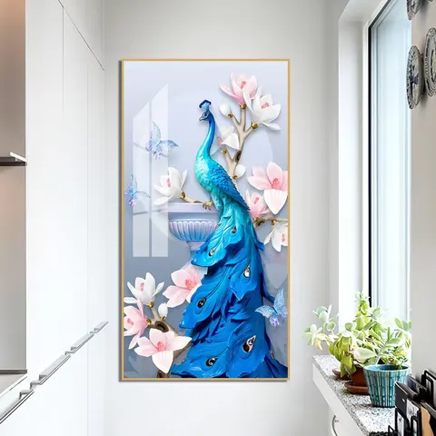 动物 单幅 装饰画 现代简约 客厅背景墙挂画 晶瓷画