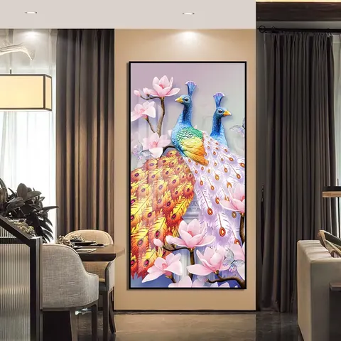 动物 单幅 装饰画 现代简约 客厅背景墙挂画 晶瓷画